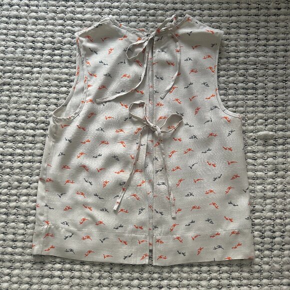 Steven Alan open back silk blouse - Picture 2 of 5